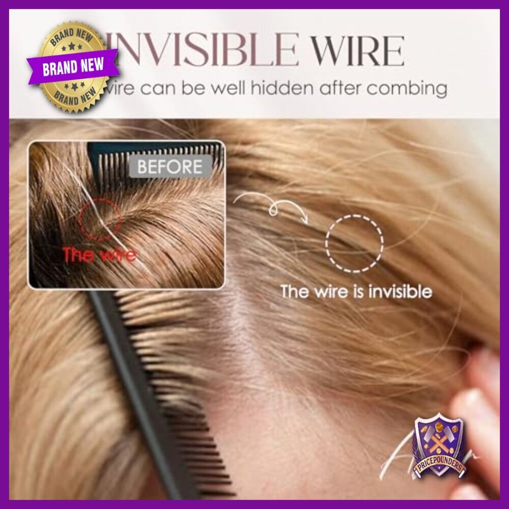16 Inch Real Human Hair Halo Extensions with Adjustable Invisible Wire - Picture 5 of 6